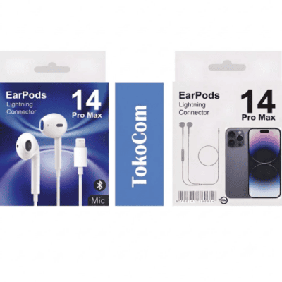 Handsfree iPhone 14 Pro Lightning Earphone Auto Pop-Up Bass Music Mic